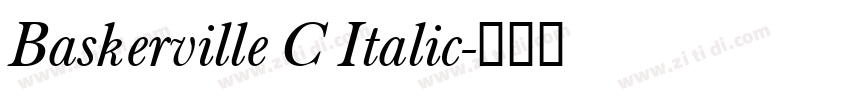 Baskerville C Italic字体转换